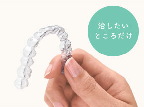 治したいところだけ