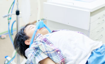 笑気麻酔で恐怖心も軽減*